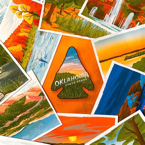 Oklahoma State Park Postcards on Behance