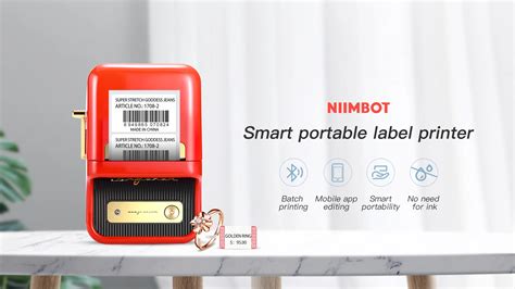 Niimbot B21 barcode qr code sticker label Portable printer jewelry Thermal Sticker Mini barcode ...