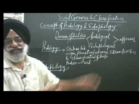 Ch V (1) Soil Genesis and Classification (Pedology vs Edaphology, Soil Profile and its horizons ...