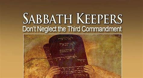 Sabbath Keepers – Don't Neglect the Third Commandment - Yahweh's ...