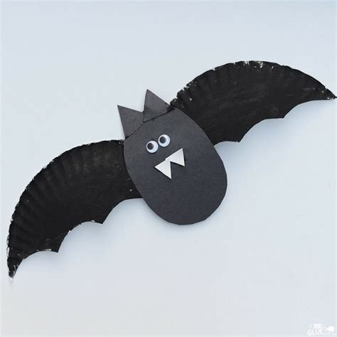 Paper Plate Bat Craft