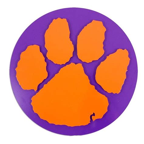 Clemson Tiger Paw Print. Clemson Tiger Paw Picture. 1050x1050px #232325 ...