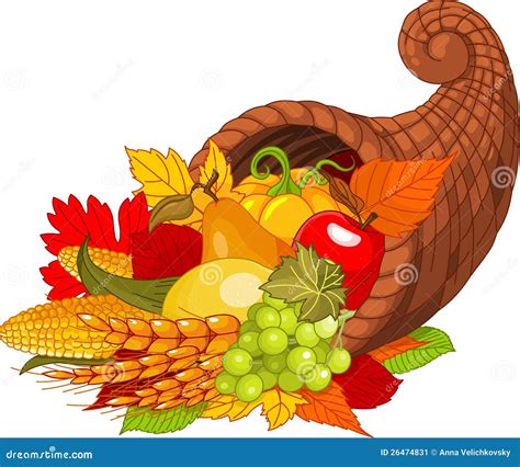 Thanksgiving Cornucopia Vector Illustration | CartoonDealer.com #3283966