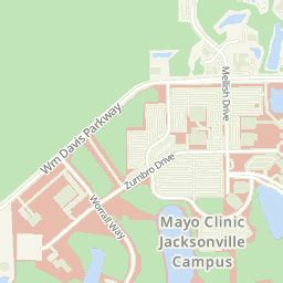 Mayo Clinic Jacksonville Campus Map | Time Zones Map