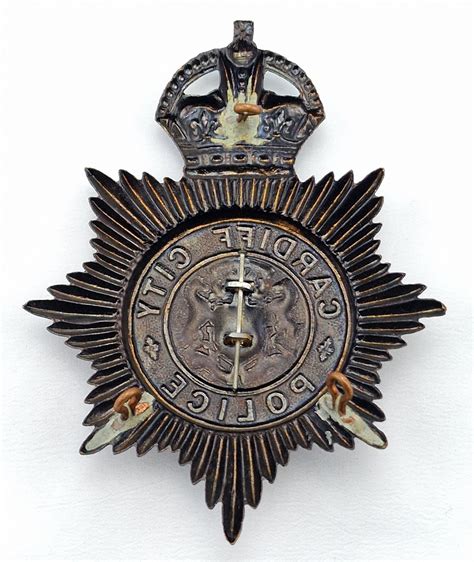 Cardiff City Police Night Helmet Badge | Time Militaria