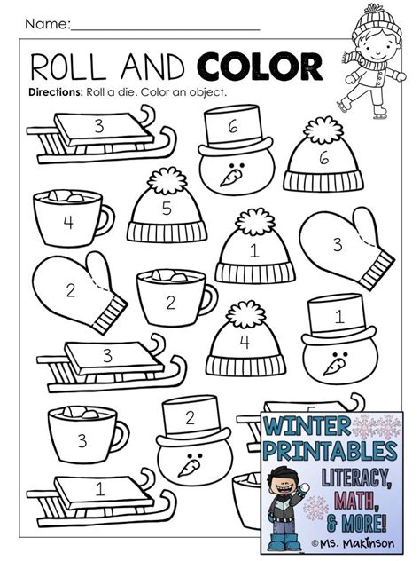 Winter Printables - Literacy, Math, & Science | Preschool winter worksheets, Kindergarten ...