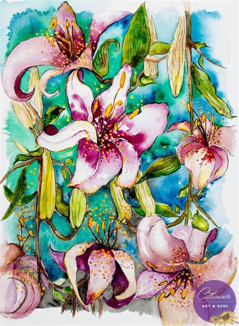 “Daylilies” Watercolor Painting | Painting, Watercolor paintings, Art