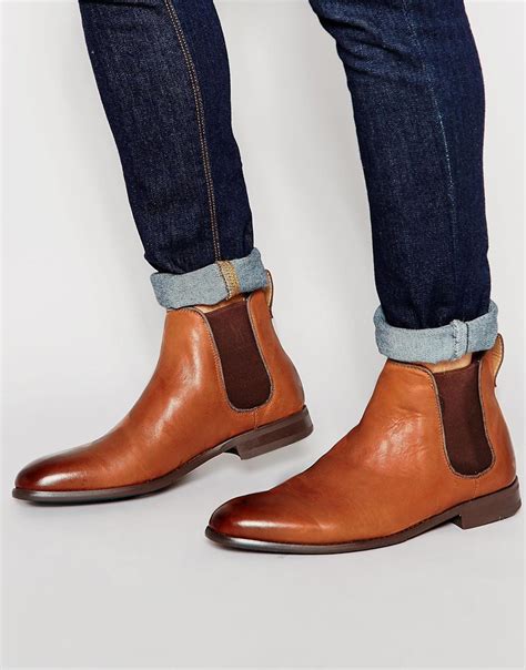 Lyst - Aldo Merin Leather Chelsea Boots - Tan in Brown for Men