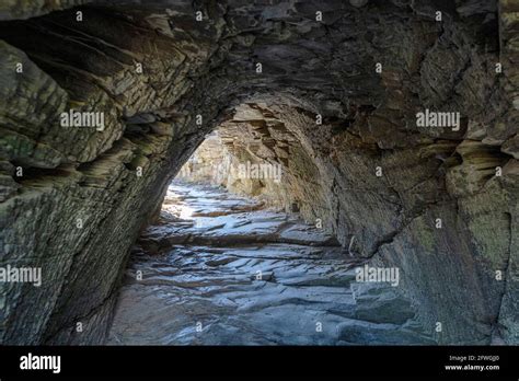 The entrance to Merlin's Cave, Tintagel Castle, Tintagel, Cornwall, UK Stock Photo - Alamy