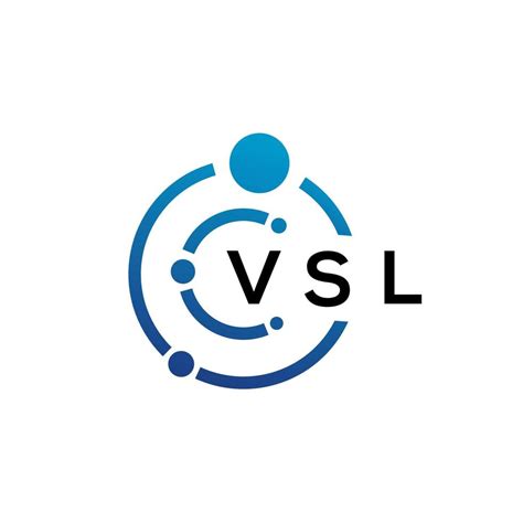 VSL letter technology logo design on white background. VSL creative initials letter IT logo ...