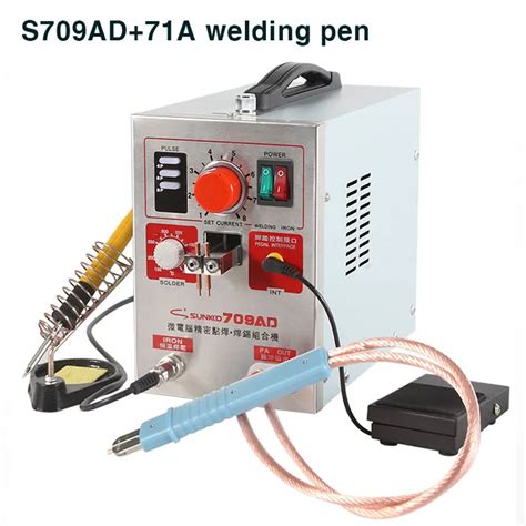 With 71A welding pen 709AD Spot welder High power battery digital ...