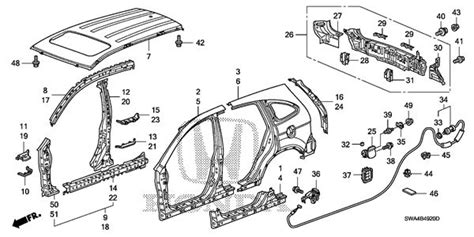 Honda Cr V Body Parts Diagram