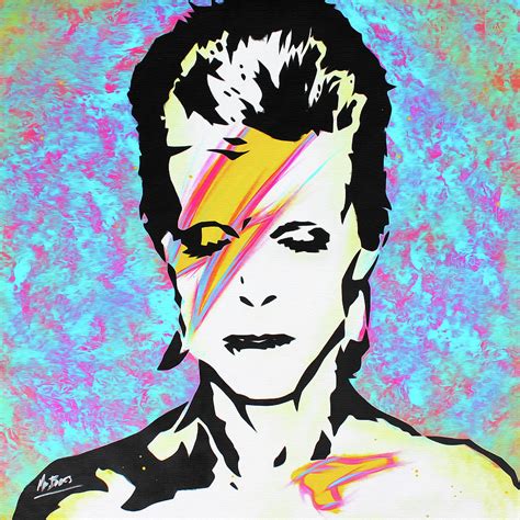 David Bowie - Aladdin Sane Painting by Mr Babes - Fine Art America