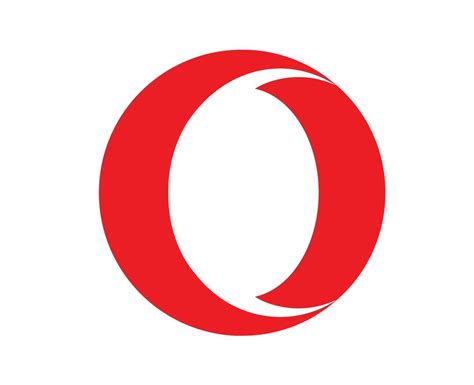 Opera Browser Brand Logo Symbol Red Design Software Illustration Vector ...