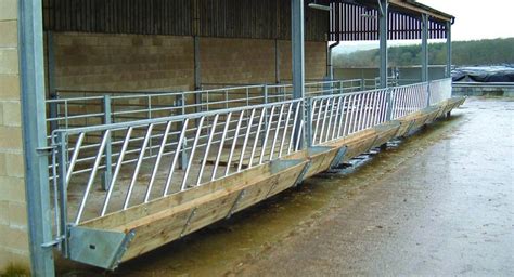 2 in 1 Cattle Feed Fence Gate Units c/w Eyes at Each End (Double Acting) | IAE Agriculture