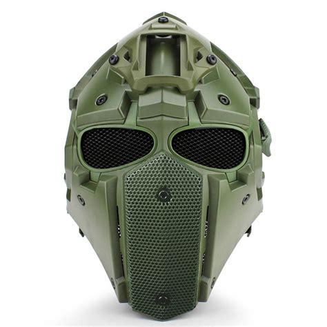 Multifunctional Motorcycle Motocross Anti-shock Tactical Military Adjustable Helmet+Fan+Mask ...