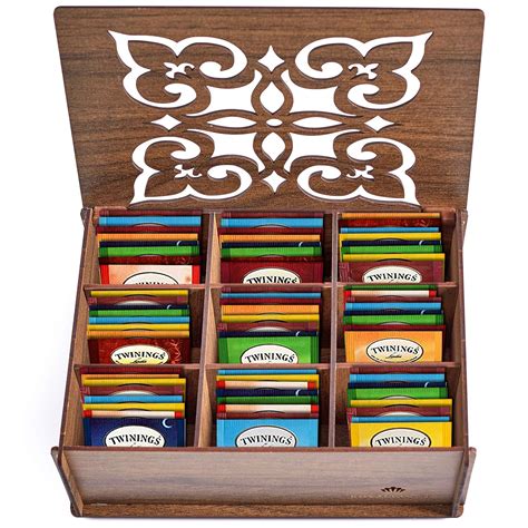 Buy Twinings Tea Bags Sampler Assortment Box - 80 COUNT - Perfect Variety Pack in Wood MDF Gift ...