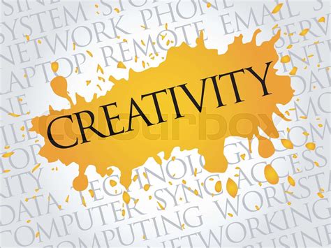 Creativity word cloud | Stock vector | Colourbox