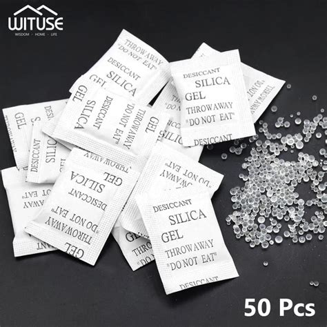 50/100/200 pcs/lot Silica Gel Desiccant Bags Moisture Absorber ...