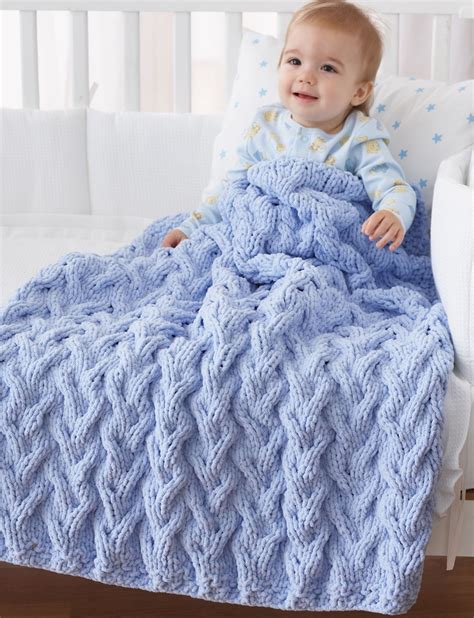 Bulky Yarn Crochet Afghan Patterns for Beginners Ba Blanket Knitting Patterns Bulky Yarn ...