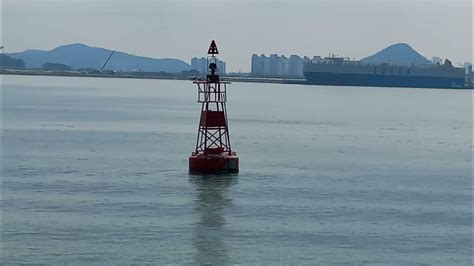 Mokpo Ferry Terminal coastal sea route marker buoy / 목포여객선터미널 연안해 항로 표지 ...