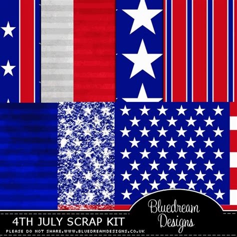 Bluedream Designs: 4th July Freebie Scrap Kit