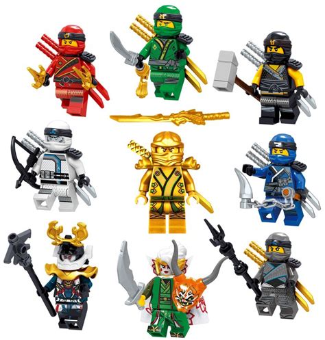 LEGO NINJAGO MINIFIGURES SETS ZANE COLE NYA KAI JAY GOLDEN DRAGON LLOYD MINIFIGS | Lego ninjago ...