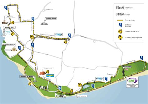 Great South Run 2024 Route Map - Tessa Fleurette