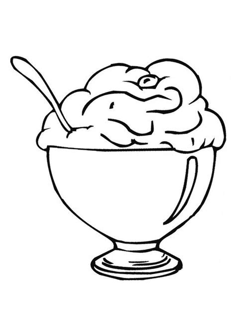 ice cream cup coloring page - Clip Art Library