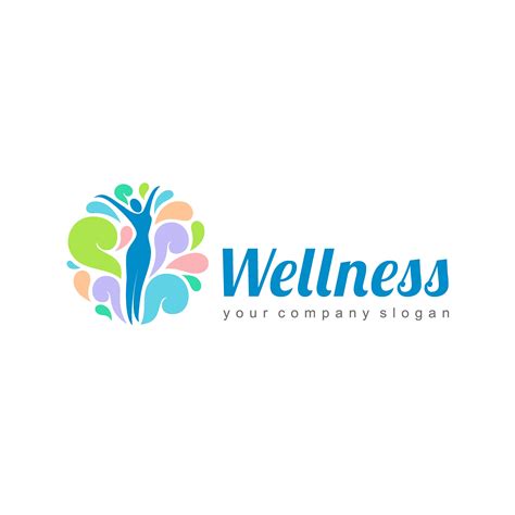 Wellness vector logo design | Дизайн логотипов, Дизайн, Логотип