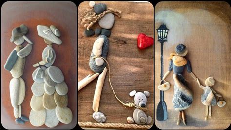 Pebbles Art|| Latest Pebble Craft ideas - YouTube