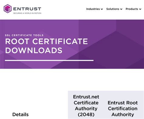 SSL Error 61: You have not chosen to trust Entrust Root Certification Authority - DigitalJoshua ...