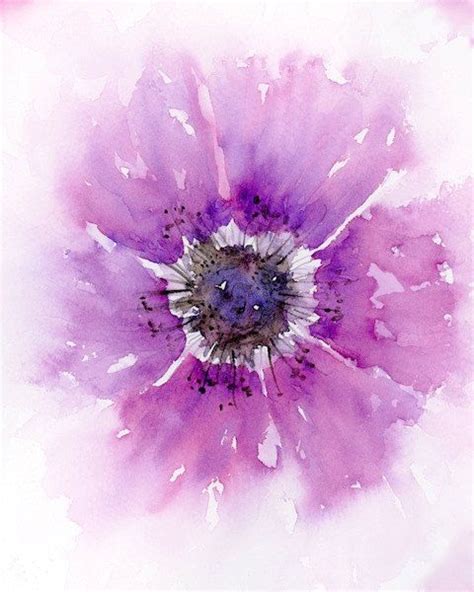 Watercolor flower print pink flowers gift for her by SRorickArt #watercolorarts | Watercolor ...