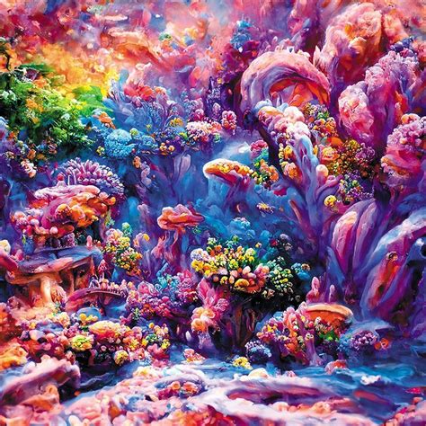 Coral Reef Watercolor Painting - Undersea - Coral Reef Underwater - Sea coral, coral reef gift ...