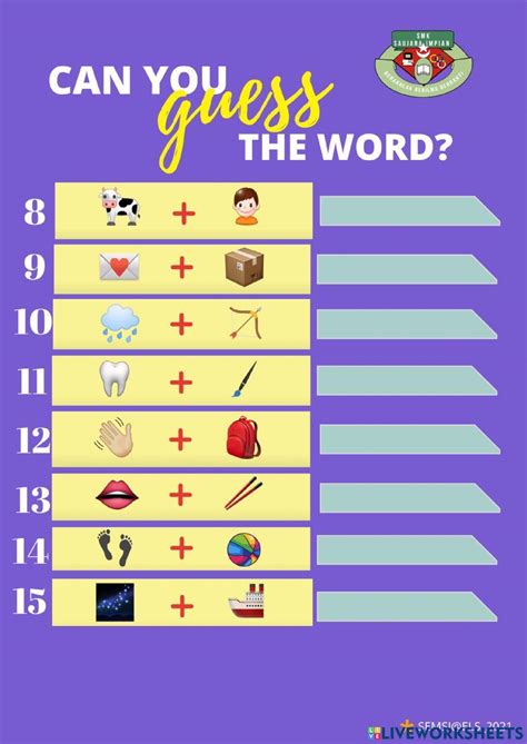 Compound Words Printable Emoji Quiz With Answers Emoji, 60% OFF