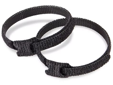 Velcro® Brand Cable Ties - 1/2 x 8", Black S-19436 - Uline