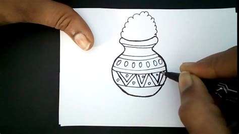 How To Draw Pongal Pot Drawing a perfect pongal pot comes with practice