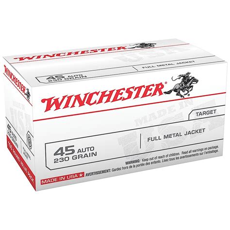 Winchester Target 10mm Auto 180gr FMJ Handgun Ammo - 50 Rounds For Sale ...