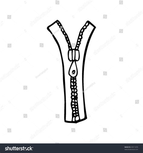 Quirky Drawing Zip Stock Vector 49311070 - Shutterstock