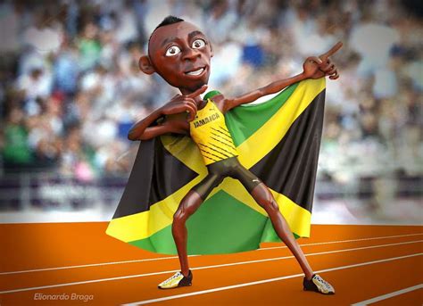 Usain Bolt Cartoon Images : Caricature Genre Author Dr | Bocashwasuk