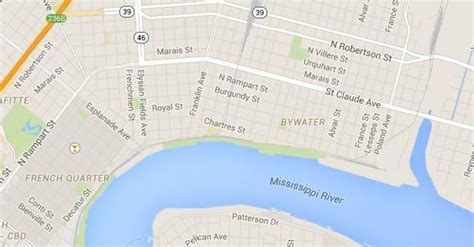 Bywater Neighborhood Map | The neighbourhood, Orleans, New orleans