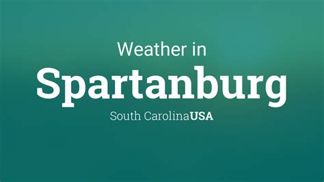 Weather for Spartanburg, South Carolina, USA