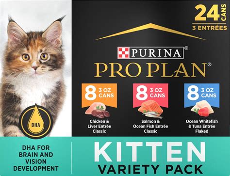 PURINA PRO PLAN FOCUS Kitten Favorites Wet Kitten Food Variety Pack, 3 ...