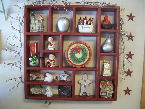 Red Kitchen Shadow Box Painted Black | Organized Clutter