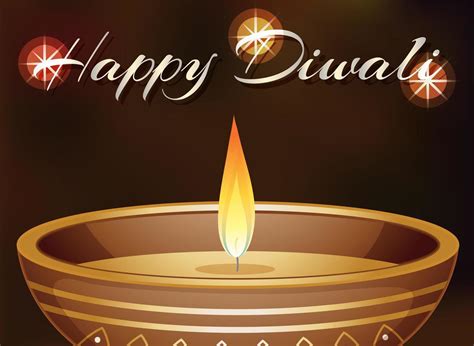 Happy Diwali poster design with candle light 1142267 Vector Art at Vecteezy