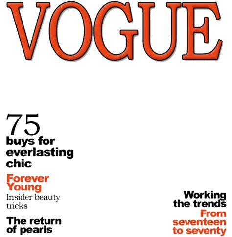 Vogue Magazine Cover PNG Image - PNG All | PNG All