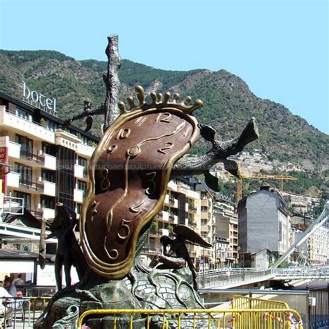 Dali melting clock sculpture