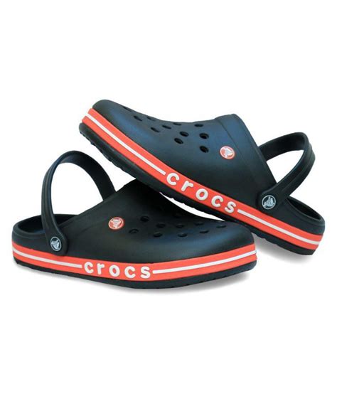 Crocs Black Croslite Floater Sandals - Buy Crocs Black Croslite Floater Sandals Online at Best ...