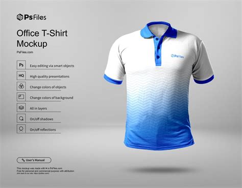 FREE Collared T-Shirt Mockup PSD - PsFiles