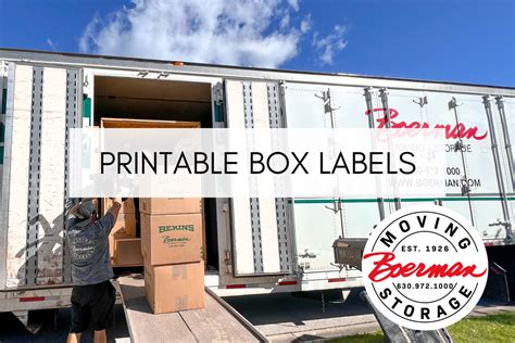 Printable Box Labels - Boerman Moving and Storage